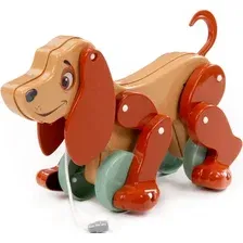 Игрушка-каталка Полесье Собака Боби 48718 (бежевый/коричневый)