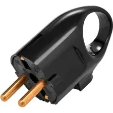 Вилка штепсельная Bylectrica В16-336 (черный)