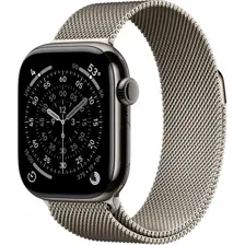 Apple Watch Series 11 LTE 46 мм (титановый корпус, сланец/природный, миланская петля)