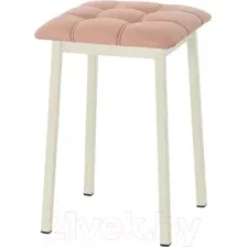 Табурет AMC Comfort 7К3.7 (кожзам коралл/слоновая кость)