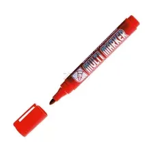 Маркер перманентный фетровый CROWN Multi Marker красный (CPM-800Red)