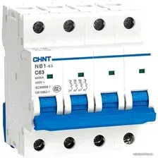 Выключатель автоматический Chint NB1-63 4P 25A 6кА (C) 179745