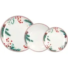 Набор обеденных тарелок Tognana Madison Candy Christmas MC070186050 (18пр)