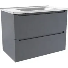 ЗОВ Тумба с умывальником Дион 100 D100LAFM7015MKV5-NVS100 (графит матовый)