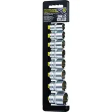 Набор головок слесарных BERGER SuperLock 1/2" 16-27мм / BG2029 (8 предметов)