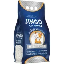 Наполнитель для туалета Jingo Бентонит комкующийся с активированным углем (5л)