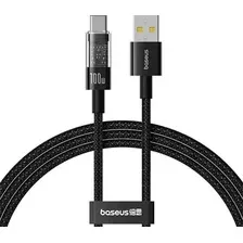 Зарядный кабель Baseus Gem Fast-Charging Data Cable USB to USB-C / P10373002111-00 (1м, черный)