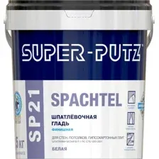 Шпатлевка готовая SUPER-PUTZ SP 21 Spachtel шпатлевочная гладь финишная (1.5 кг, белый)