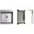 Кухонная мойка Schtoff Best Decor Silver 4550 + коландер металл K-1 BLACK + дозатор SD-1 SILVER