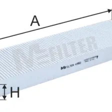 Фильтр, воздух во внутренном пространстве MFILTER K 952