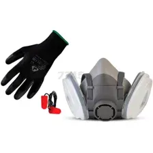 Полумаска JETA SAFETY 5500P с фильтрами 6510 А1 с предфильтрами, адаптерами, держателями размер M (DustKit5500P-M)
