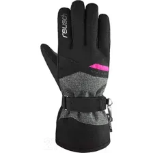 Перчатки лыжные Reusch Helena R-TEX XT / 6331213-7771 (р-р 8, Blck/Blck Melang/Pink Glo)