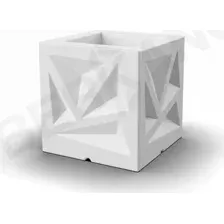 Кашпо Berkano Icelandic Cube DB (белый)
