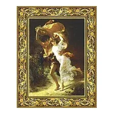 Картина Декарт Бегущие от грозы Итальянский художник 8Л0229 (в раме)