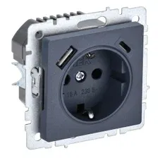 Розетка IEK Brite BR-R14-16-U22-018-K35