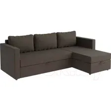 Диван угловой Mio Tesoro Тилаус короткий подлокотник (Brown)