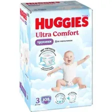 Трусики-подгузники HUGGIES Ultra Comfort Boy Box 3 (108 шт)