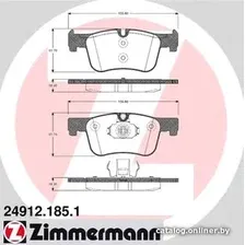 Тормозные колодки Zimmermann 249121851