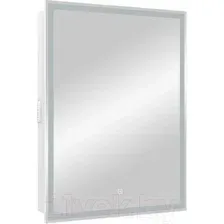 Шкаф с зеркалом для ванной Континент Allure Led 60х80 R