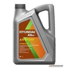 Трансмиссионное масло Hyundai XTeer ATF SP3 HV / 1041415 (4л)