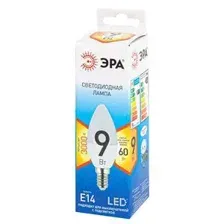 Лампа светодиодная ECO LED B35-10W-827-E14 ЭРА QX диод, свеча, 9Вт, тепл., E14