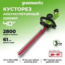 Кусторез Greenworks G40HT61 2200907 (без АКБ)