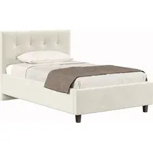 Кровать Хочу Домой Турин с ПМ 120x200 (светло-бежевый велюр 303)