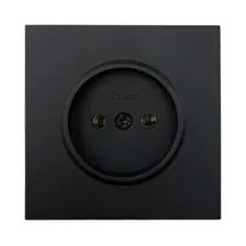 Розетка скрытая LEZARD Zima ПБТ черный бархат (704-4288-121BQC)