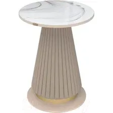 Журнальный столик Sheffilton SHT-CT38-C2 (корица/мраморное золото)
