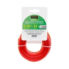 Леска для триммера d 2,7 мм x 15 м сечение звездочка STARTUL GARDEN (ST6059-27)