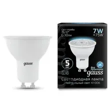 Лампа Gauss GU10 7W 4100K / 101506207