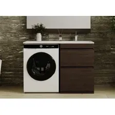 Тумба с умывальником Symbolite Даллас 120 Люкс Plus + Даллас 120x48 (правый, венге)