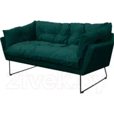 Диван Brioli Анико двухместный (V10/бирюзовый)