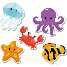 Мозаика/пазл Baby Toys Обитатели моря 04119