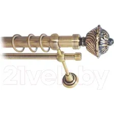 Карниз для штор Lm Decor Империя 168 2р гладкий 25/16мм (антик, 3м)