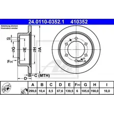 Тормозной диск ATE 24.0110-0352.1
