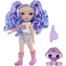 Кукла с аксессуарами Rainbow High Littles. Аметист / 64348 (фиолетовый)