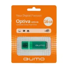 Флеш-накопитель 16GB USB 2.0 Optiva 01 Green (зеленый) QUMO QM16GUD-OP1-green Q18077