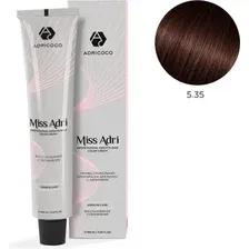 Крем-краска для волос Adricoco Miss Adri 5.35 (100мл, светлый коричневый каштановый)