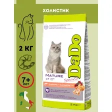 Сухой корм для кошек Dado с креветками 2 кг