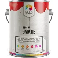 Эмаль Lida ПФ-115 (20кг, желтый)