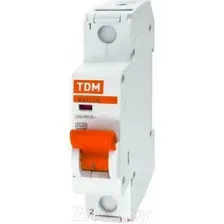 Выключатель автоматический TDM ВА 47-29 1Р 20А (D) 4.5кА / SQ0206-0142