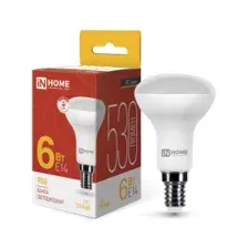Лампа светодиодная LED-R50-VC 6Вт 230В Е14 3000К 530Лм IN HOME 4690612024240