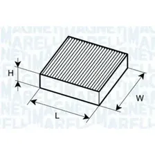 Фильтр, воздух во внутренном пространстве MAGNETI MARELLI 350203061930