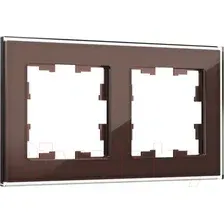 Рамка для выключателей и розеток IEK Brite BR-M22-G-K45 (темная бронза)