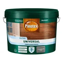 Пропитка защитно-декоративная PINOTEX Universal 2 в 1 скандинавский серый 9 л