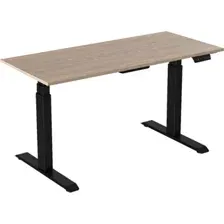 Стол с регулировкой высоты WellDesk WDЕ Uplift 1395x800х28 (черный/ясень шимо)