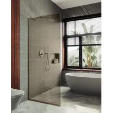 Душевая стенка MaybahGlass 89x195 MGD-691-2у (бронзовое стекло/бронза)