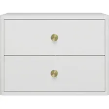 Тумба Shtabe Royal 5302 эко (белый/р.золото)