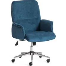 Кресло офисное Tetchair York флок (синий 32)